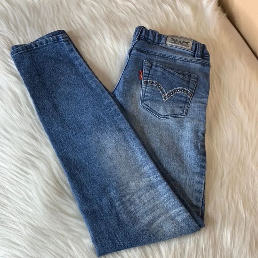 Levi’s Girls Super Skinny Rhinestone Jeans Size 10